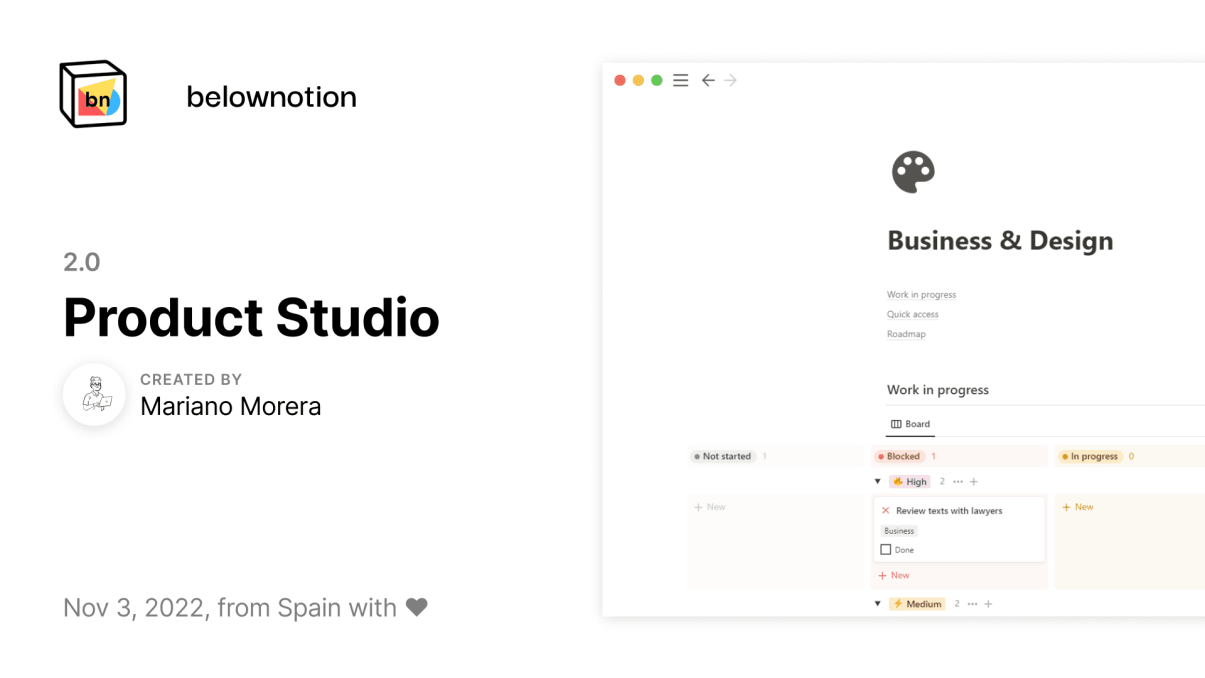 Notion Product Studio 2.0 | Prototion | Buy Notion Template