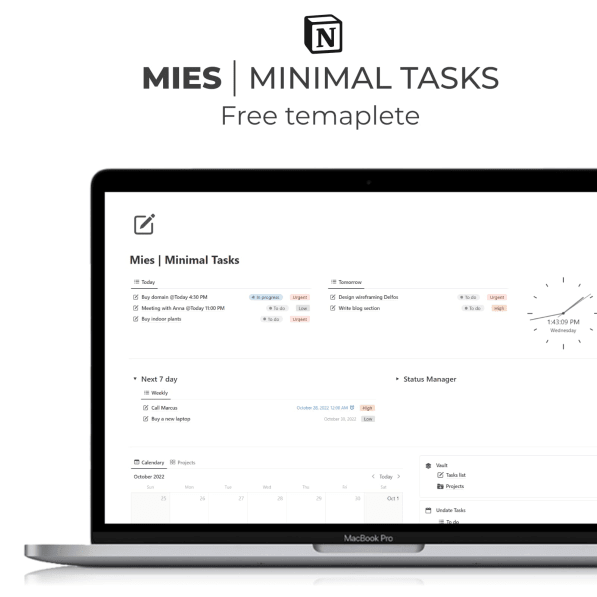 Mies - Minimal task manager