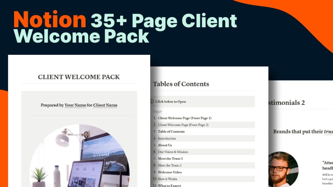 35+ Page Client Welcome Pack