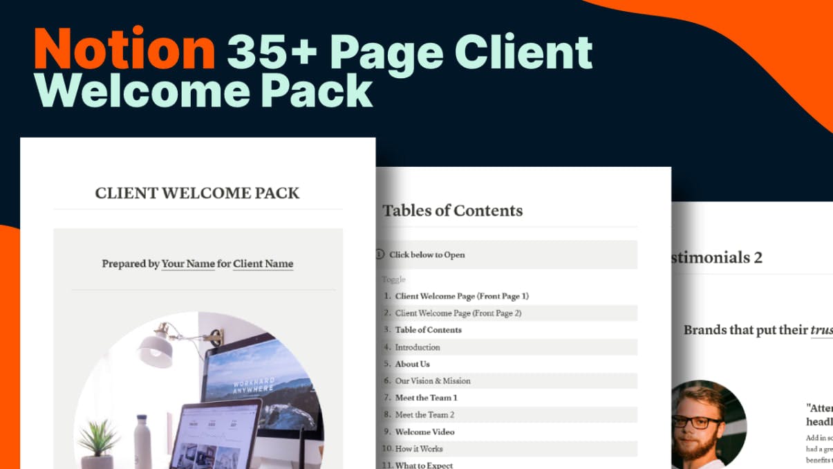 35+ Page Client Welcome Pack | Prototion