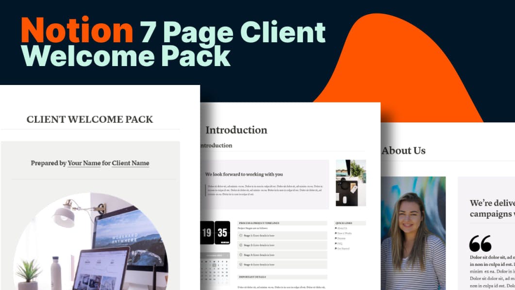 7 Page Client Welcome Pack