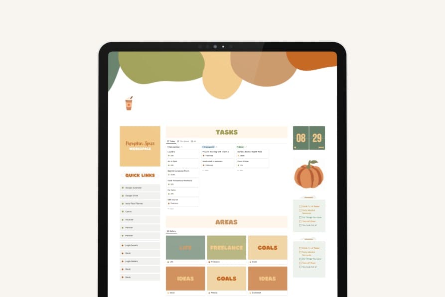 Pumpkin Spice WorkSpace - Enhance your workflow