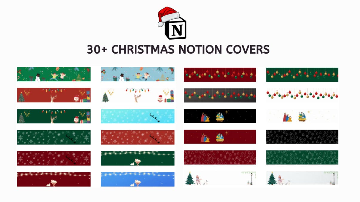 30+ Christmas Notion Covers | Prototion | Notion Template
