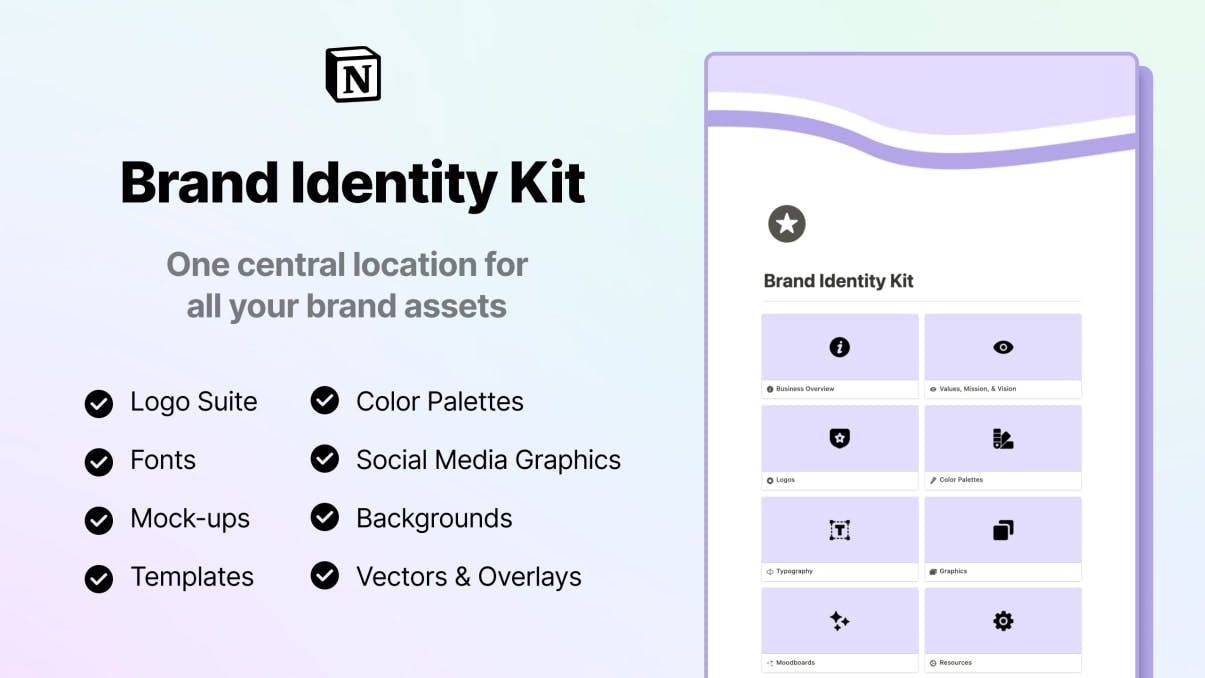 Brand Identity Kit | Prototion | Buy Notion Template