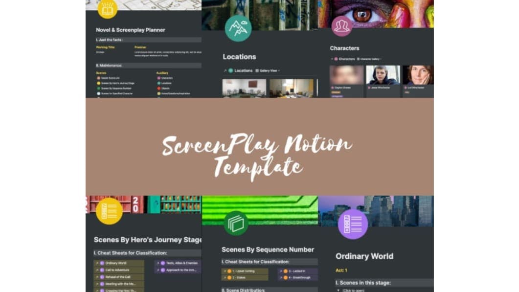 ScreenPlay Notion Template (Filmmakers)