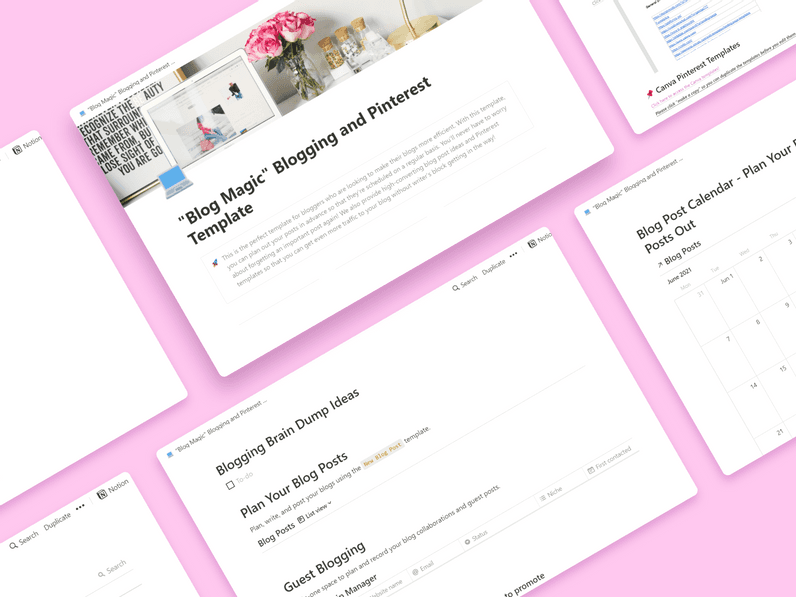 Blog Tracker | Free Notion Template | Prototion