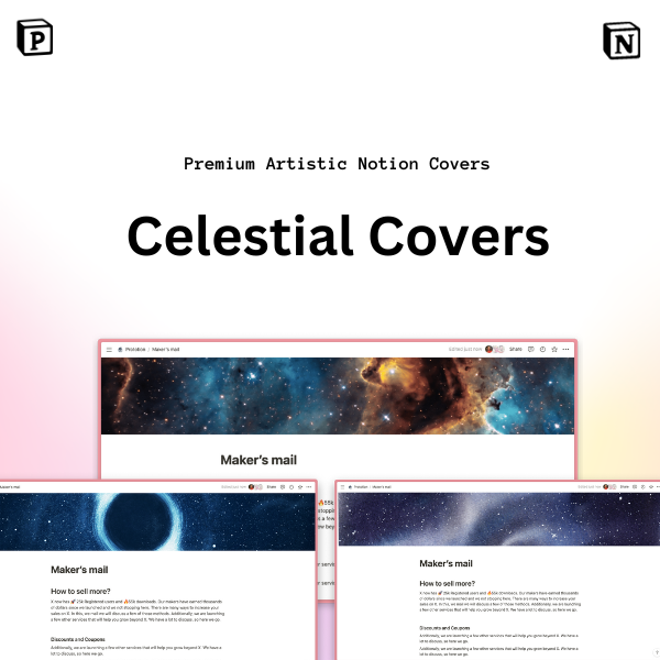 Celestial Notion Covers Pack