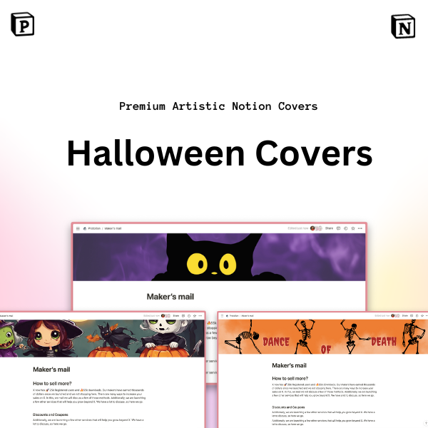 Halloween Magic Notion Covers Pack
