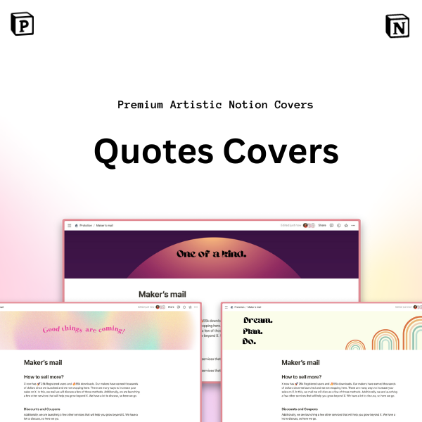 Notion Quotes Covers Pack